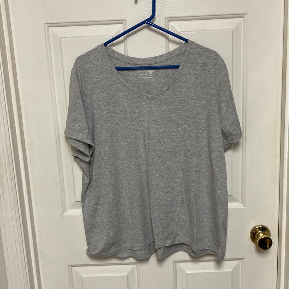 3/$20 bundle and save …
Classic Gray V-Neck Women's Tee